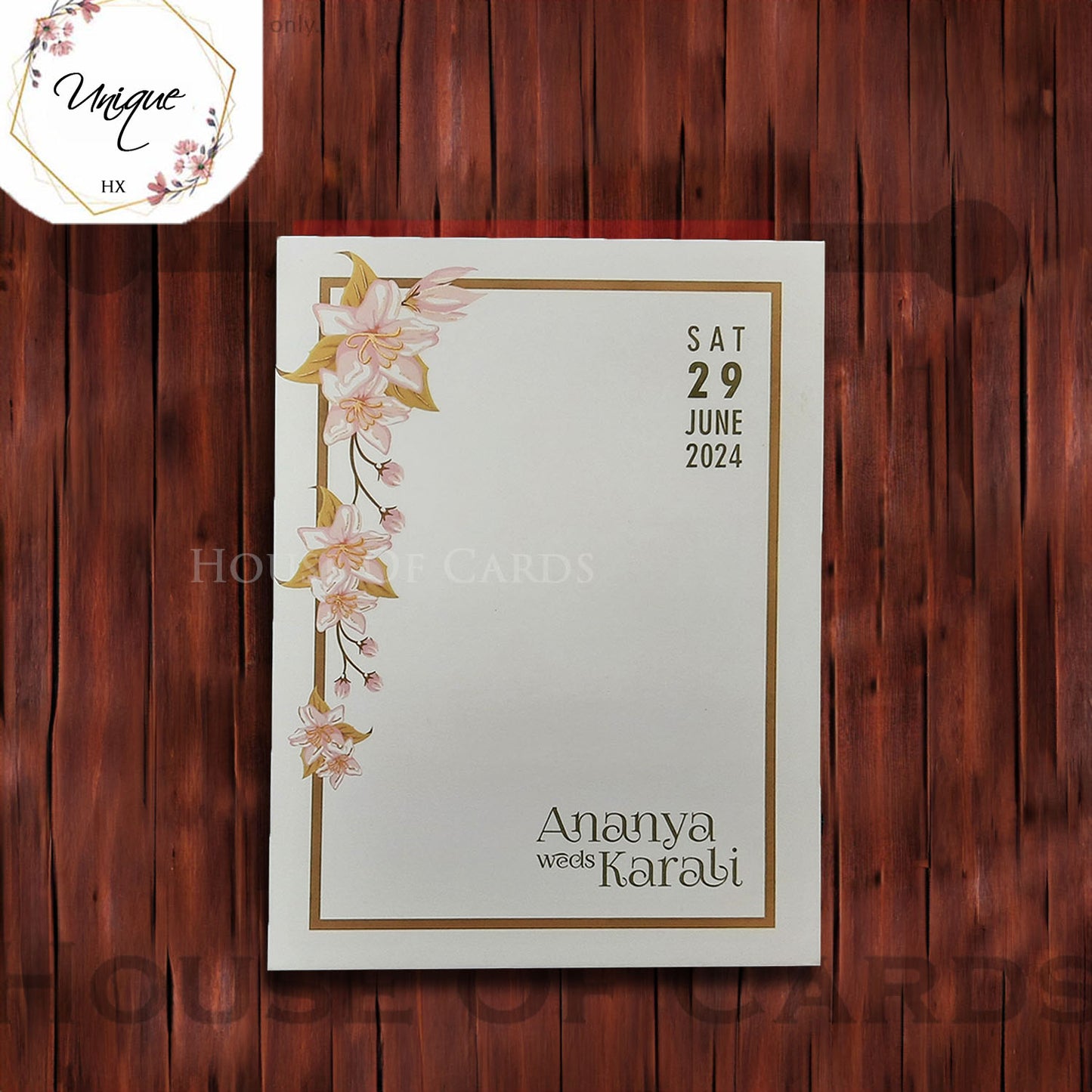 Simple and Classy Floral Invitation