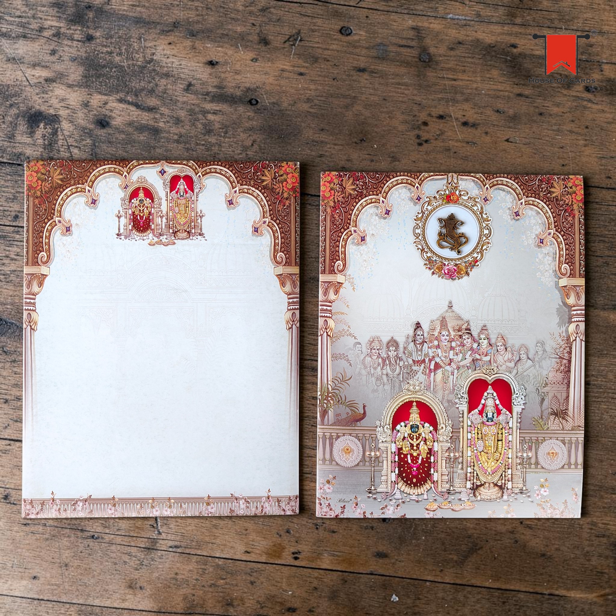 Venkesteshwara Padmavathi Wedding Card