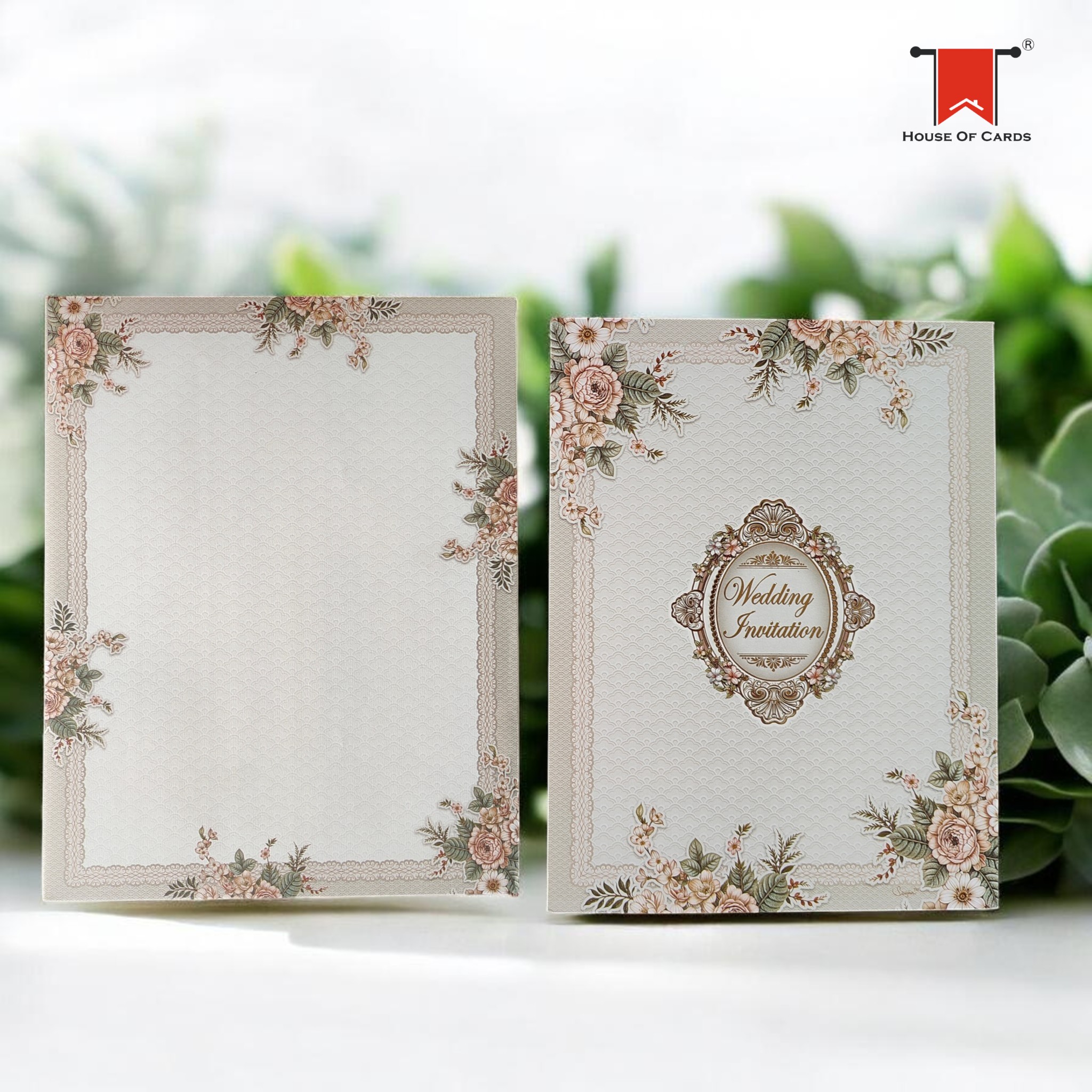 Floral Wedding Invitation Card