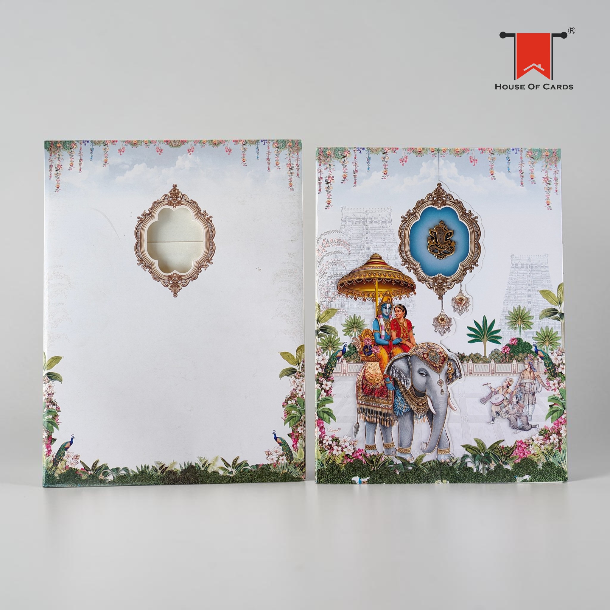 Door Style Srinivasa Kalyanam Pichwai Card