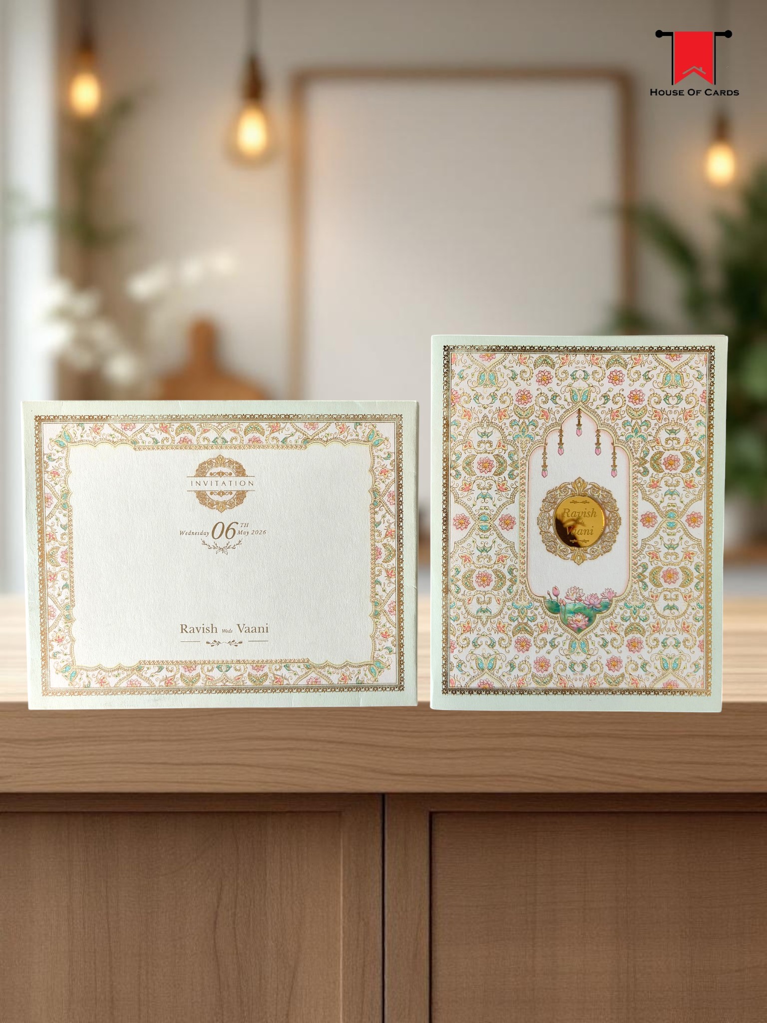 Persian Style Designer Pastel invitation card
