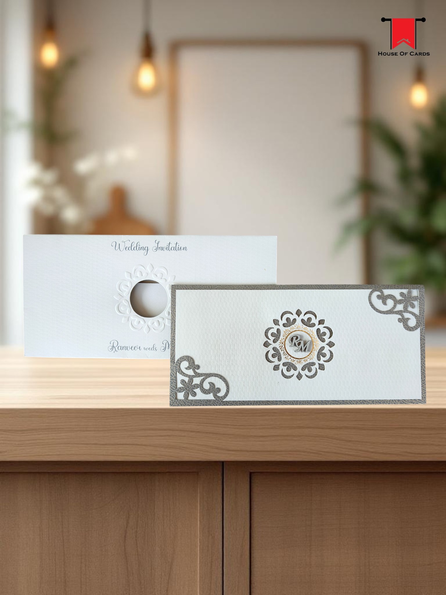 Unique Cut out Horizontal Invitation card
