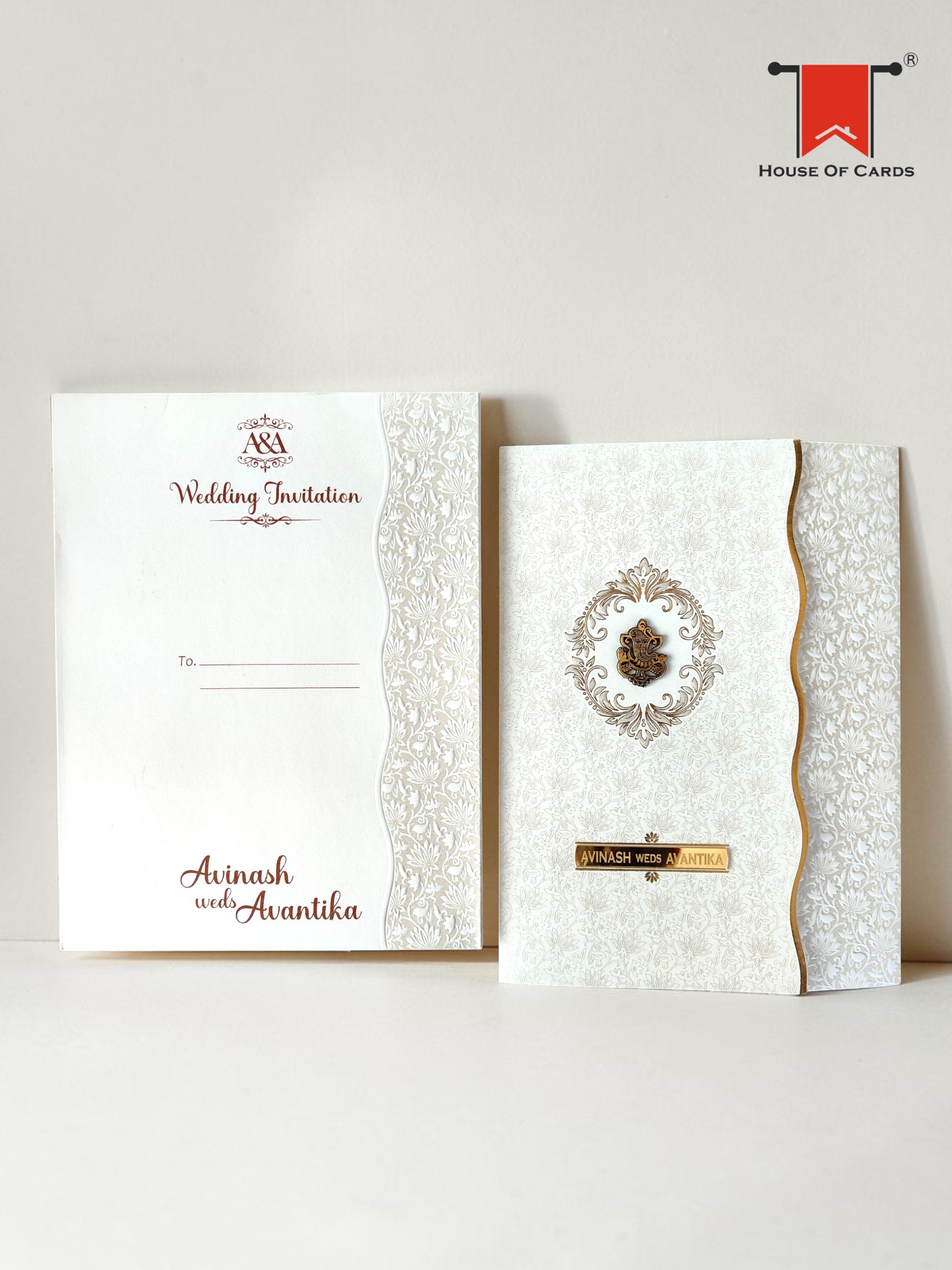 Premium Ivory Folder Invitation card