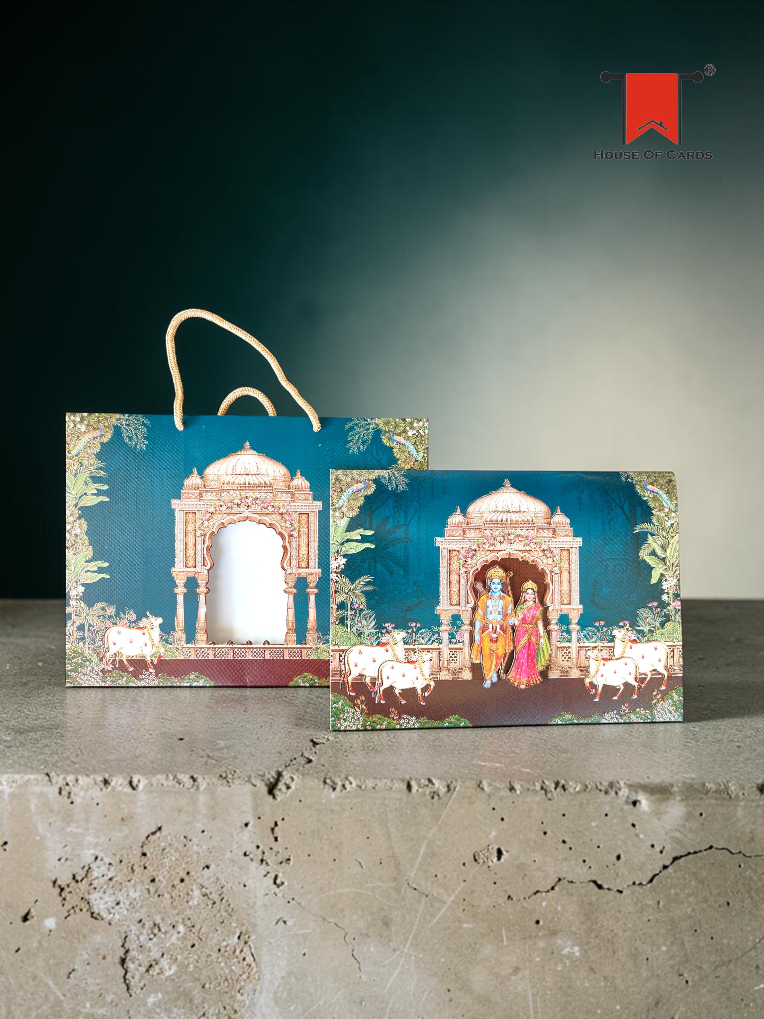 Ram Sita Bag Style Premium Designer Invitation