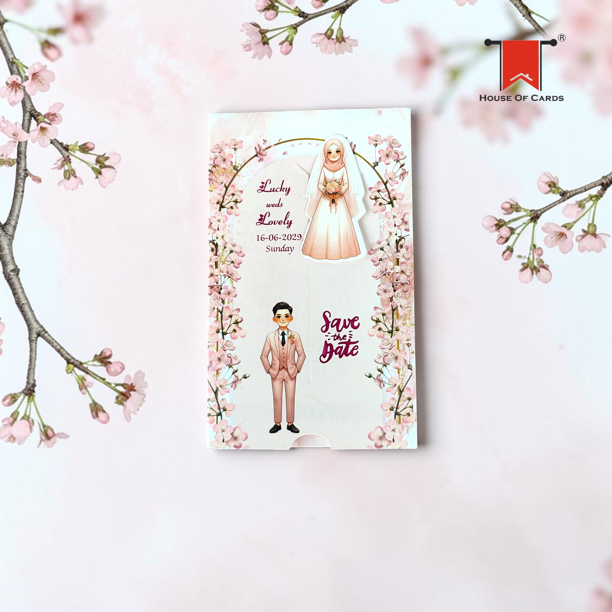 Cute Modern Slider Wedding card wedding invitation
