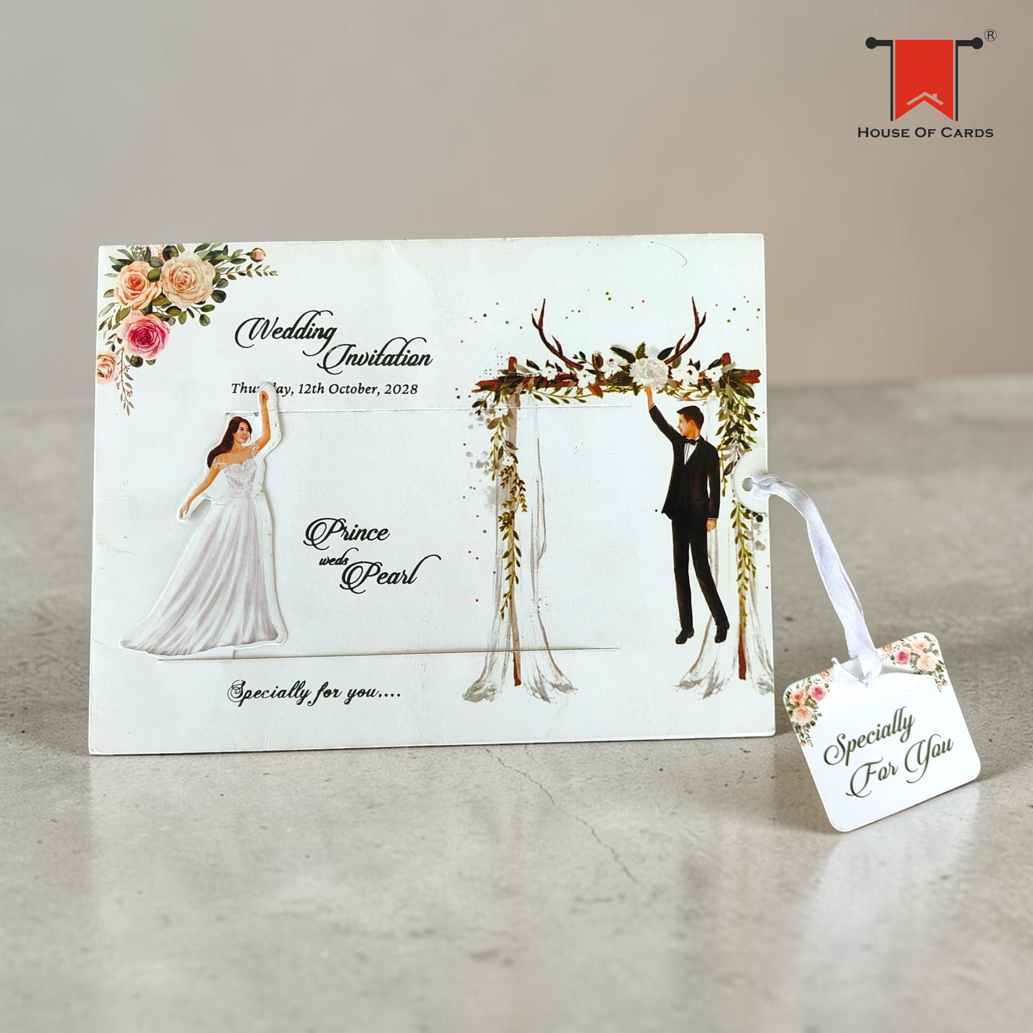 Elegant Slider Christian Wedding card wedding invitation